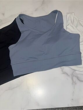 Nine Bull Sports Bras (Lot of 3) XXL High Impact Racerback Crop Top
